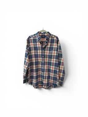 Vineyard Vines Navy, Cream & Red Plaid Button-Down Shirt